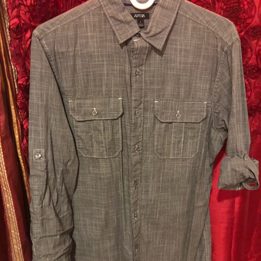Apt 9 Men’s Gray Button Down